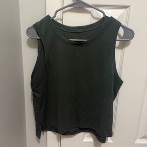lululemon athletica Dark Green Train to Be Tank Top
